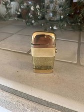Vintage 1950s–60s Japanese Lucite Glitter Lighter–Gold Flake Acrylic –  picture