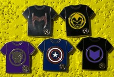 2024 Disney Marvel Avengers T-Shirt Hidden Mickey Pin Set. NO CHASER picture
