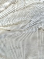 15yd French Antique White Embroidered Stitch Fabric Bolt Sheer Bridal For Ribbon picture