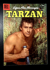 TARZAN #82 (7/56 8.0) 10c GOLDEN-AGE PHOTO COVER (GORDON SCOTT) RUSS MANNING picture