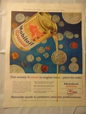1957 MOBIL OIL  Mobiloil Special vintage print ad picture