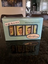 Anne Taintor Vintage 4 Pack Humorous Witty Retro Shot Glasses NEW Original Box picture