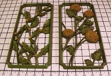 VTG Syroco 3-D Wall Art Plaque Set of 2 Avocado Green #3571 C&D - Copyright 1955 picture