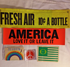 Fresh Air 10 Cents A Bottle/Ecology/America Love It or Leave it VTG Unused 5 picture