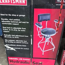 Sears Craftsman Nos Rare Adjustable Hydraulic Bar Garage  Stool Padded 13275 picture