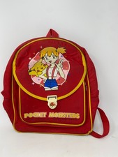 Vintage 1999 Pokémon Chinese Backpack: Game Freak RARE School Kid Misty PIkachu picture