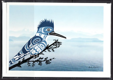 KINGFISHER - Kwakiutl Moonlit Longhouse by Andy Everson - New 6