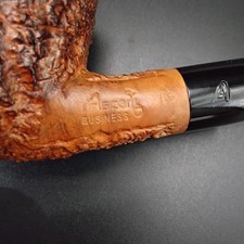 Professionally restored Ascorti Business KS large bent egg tobacco smoking pipe picture