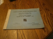 1830 - 1966 CLINTON COUNTY INDIANA HISTORICAL ATLAS SESQUICENTENNIAL EDITION picture