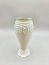 Lenox Ivory Bud Vase with Gold Trim & Raised Bead Designs picture