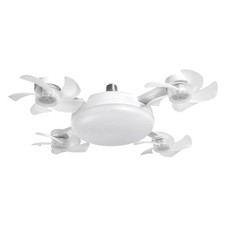 Drone Fan Light 4-Head  with Remote E26/E27 3 Speeds 3 Colors Timer Foldable picture