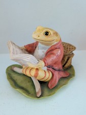 VTG 90s Beatrix Potter Mr Jeremy Fisher Porcelain Frog Figurine Bank Warne M77 picture