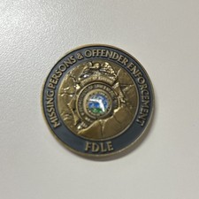 FDLE MISSING PERSONS & SEXUAL OFFENDER/PREDATOR INVESTIGATIONS CHALLENGE COIN picture