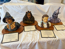 Hanna-Barbera Wizard of Oz Limited Ed Hand-Painted Resin Busts Set of 4 picture