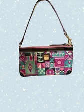 GUC Disney Dooney And Bourke It’s A Small World Shoulder Bag Clutch Purse picture