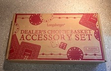 Longaberger Dealer's Choice Basket Accessories Set New in Original Box picture