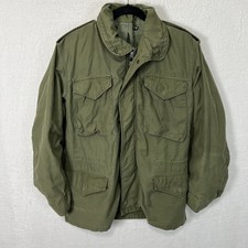 Vintage Military M-65 Field Jacket Adult Green US Army Distressed picture