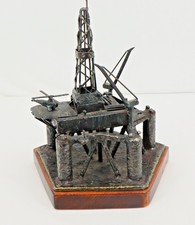 1975 Carl Andersen Alexander Kielland Oil Rig Model Norway Pentagon Class Bronze picture