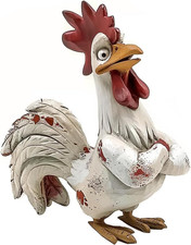 Funny White Rooster Statue Resin Figurine Farm Animal Kitchen Tabletop Decor 6 I picture