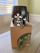 Starbucks 2011 Black White Siren Mermaid Barrel Ceramic Coffee Mug SKU 11014862 picture