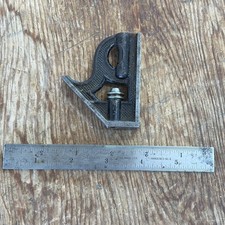 The L.S.S.  Starrett Co. 6 Inch Combination Square Bubble Level Hardened No. 4 picture