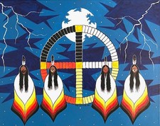 Original Native American Art - 'Women Are Sacred' by Lakota Sioux artist picture