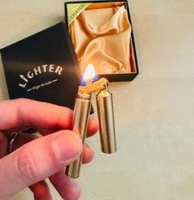 Windproof Brass Kerosene Lighter - Vintage Brass Stick Lighter for Outdoor picture