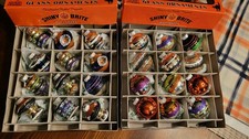 Lot of 2 Christopher Radko Mini Shiny Brite Halloween Ornament sets  picture
