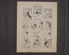 1908 Børnenes Jul Nissernes Luftrejse Comic Page Axel Mathiesen Danish picture