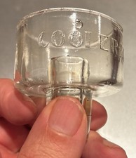 Vintage COOLERATOR Ice Box 1930s Duluth Rare Antique Pressed Glass Drain Funnel picture