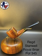 Vintage Regd Stanwell Royal Briar Pot 345 Tobacco Pipe picture