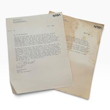 NASA STS-51L Letter Director Smith Employees Challenger loss 1986 SPACE SHUTTLE  picture