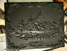 Rare Civil War George Washington Crossing Delaware Full Plate Photo Case Tintype picture