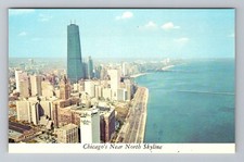 Chicago IL-Illinois, Near North Skyline, Vintage Postcard picture