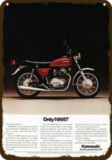 1975 KAWASAKI KZ400 Special Motorcycle Vintag-Look DECORATIVE REPLICA METAL SIGN picture