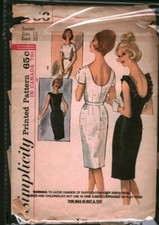 5486 Vintage Simplicity Sewing Pattern Juniors One Piece Dress Fitted Bodice OOP picture