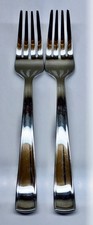 SILVERWARE  WILLIAMS SONOMA ~ MONACO ~ LOT OF  2 SALAD FORK s 7