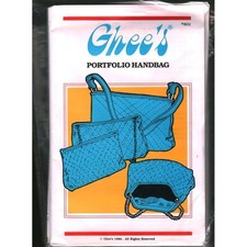 Ghee's Portfolio Handbag Sewing Pattern 801 Vintage 1986 Uncut DIY Purse picture
