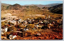 Virginia City Nevada Aerial View Mining Ghost Town Mountains Mike Postcard PC314 picture