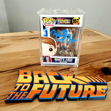 ⭐BACK TO THE FUTURE FUNKO POP w/LOA: Michael J Fox signed MARTY 1955 #957 ACOA picture