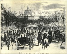 1948 Press Photo Artist's Conception of Lincoln Inauguration - lrx05457 picture