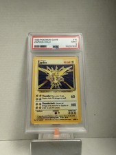 Pokemon Base Set Zapdos Holo #16/102 PSA 9 Mint picture