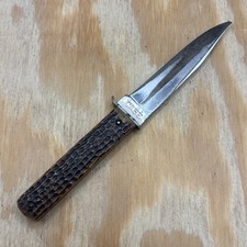 Vintage Case XX 1930’s Greenbone Pig Sticker Fixed Blade Knife Used No Sheath picture