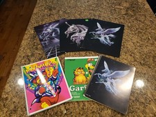 Vintage 1980's/90's School Supplies/Lisa Frank/Garfield/Susan Dawe picture