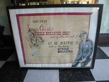 Vintage Old Orchard Fine Tailoring Advertising Sign picture