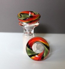 14mm JUST ENOUGH TROPICAL Tobacco Slide Bowl SMALL BOWL THICK 14 mm male picture