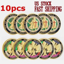 10 Pcs Put on the Whole Armor of God Commemorative Collection Challenge Coin US picture
