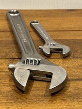 Rare Vintage Herbrand 2 pc Adjustable Crescent Wrenches USA  6” & 12” picture