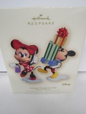 Hallmark 2007 Disney Set Of 2 “Dashing Through the Mall” Mickey & Minnie New picture