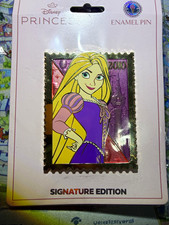 Disney PALM Stamp Princess Rapunzel Signature Edition Enamel Pin Single 2010 picture